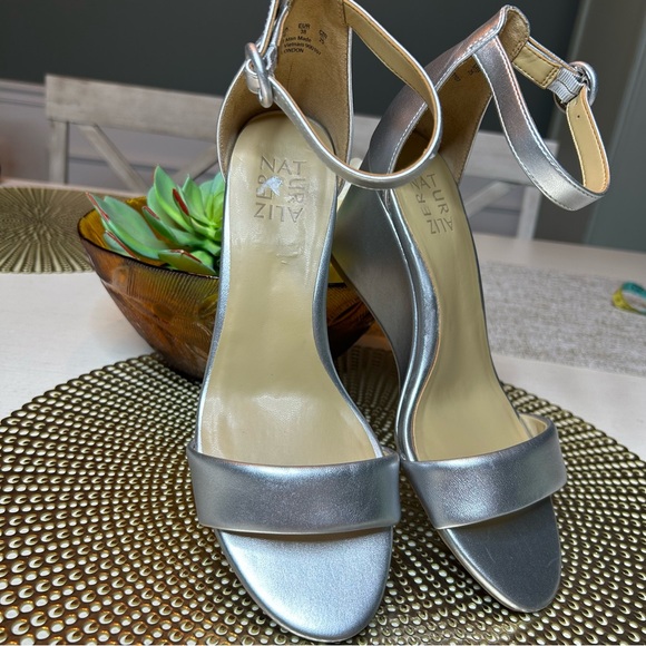 Naturalizer London Silver wedge sandals - Picture 10 of 12